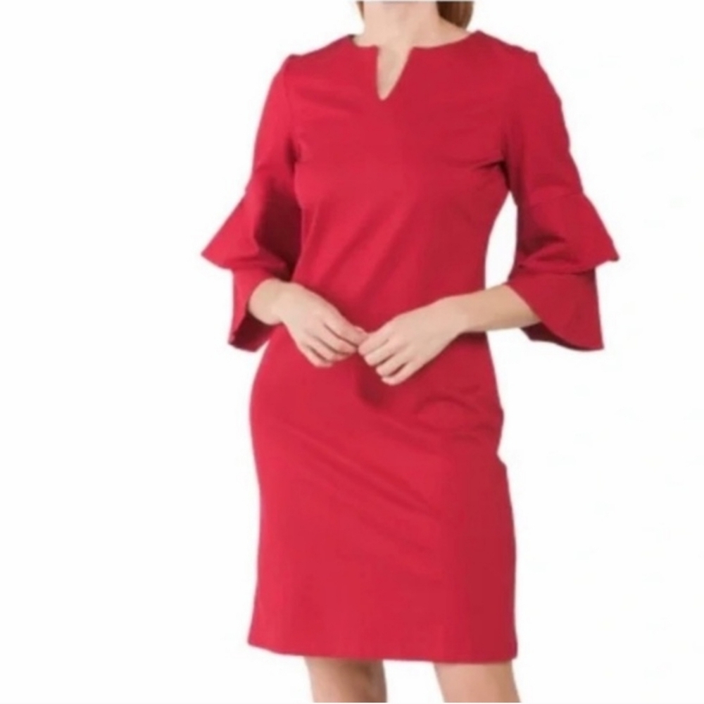 J. McLaughlin Letty Dress in Holiday Red XS NWT Holiday Christmas